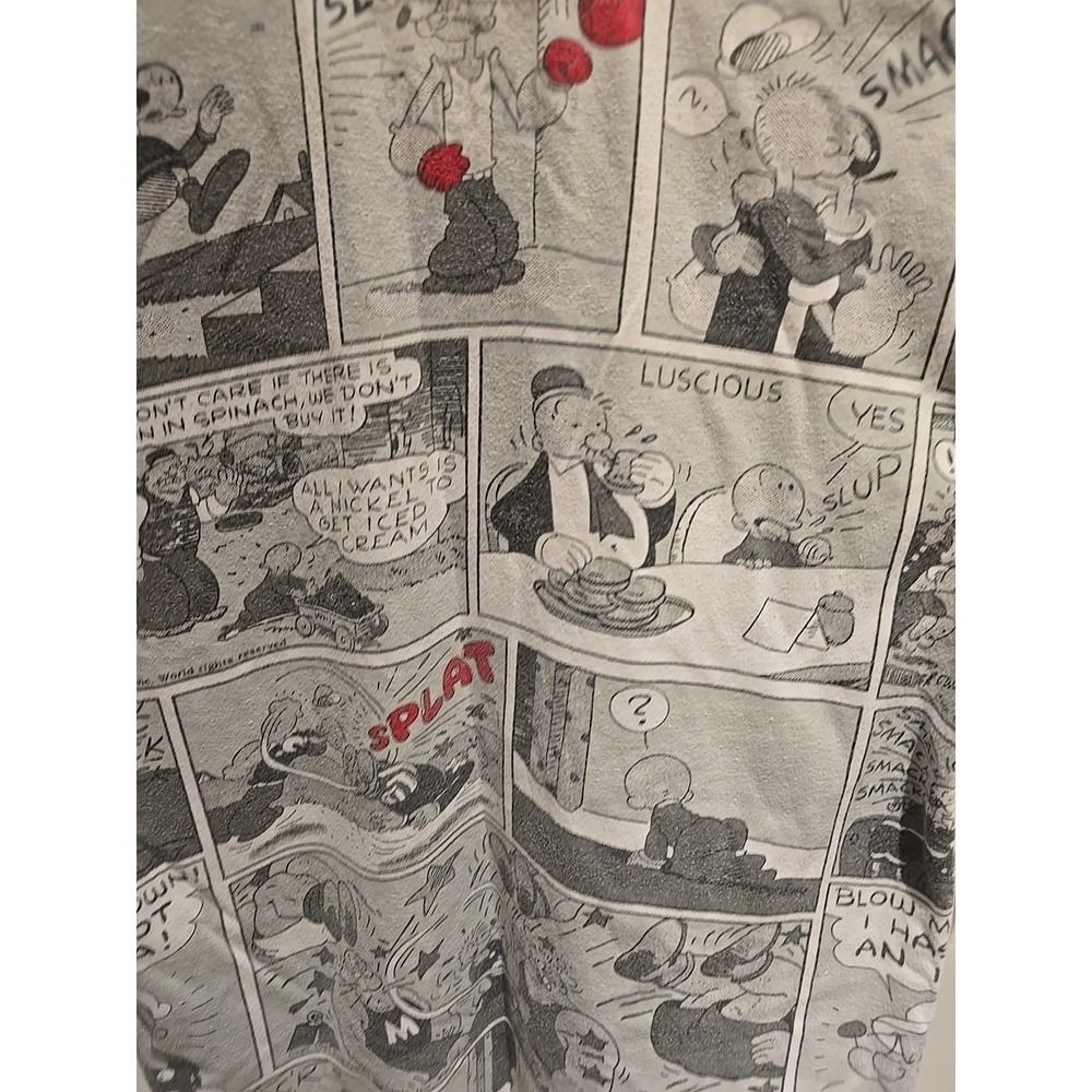 Popeye The Sailor Man Comic Strip All Over Print T-Shirt Mens Small Vintage - Picture 7 of 7